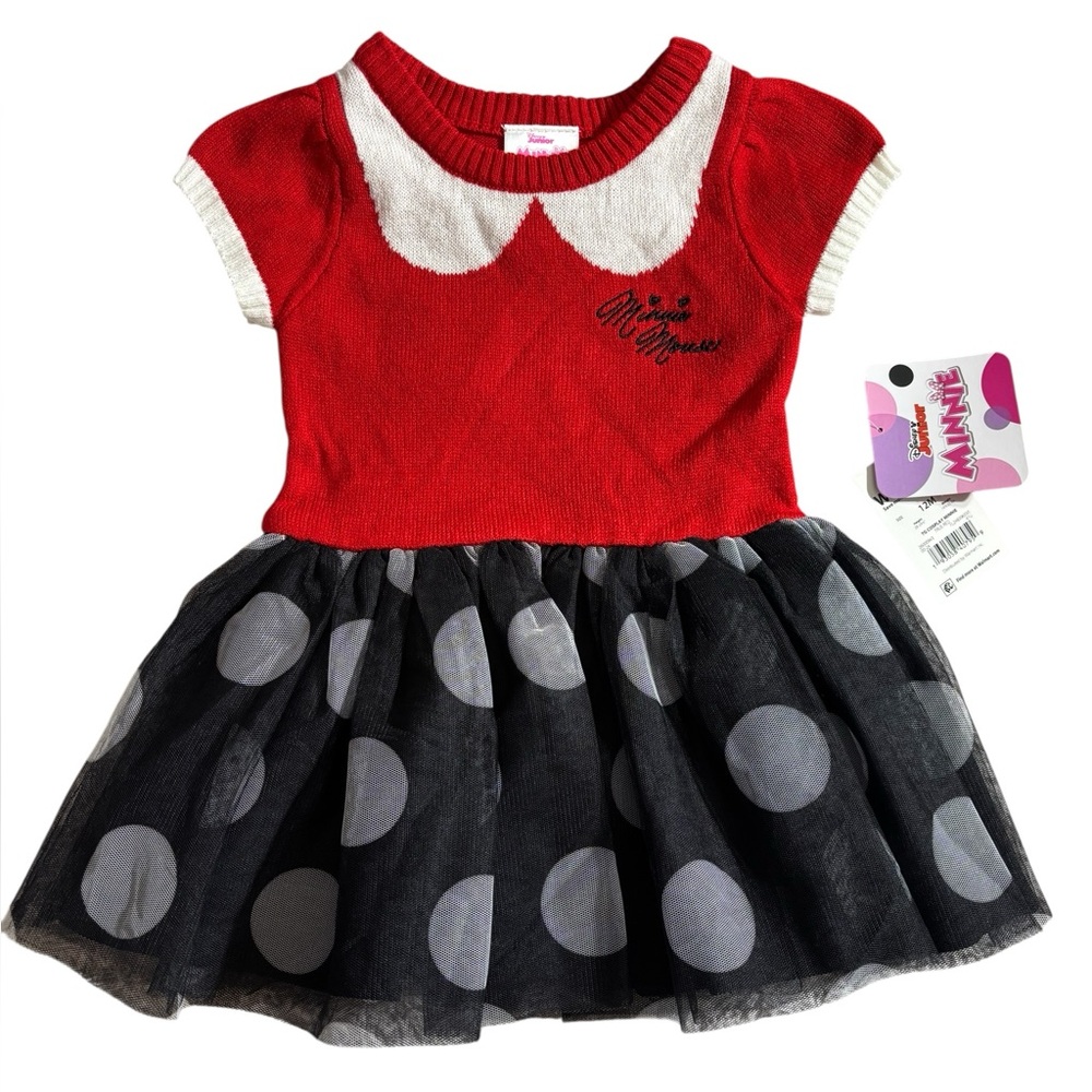 Disney Red, White & Black Polka Dot Tulle Dress